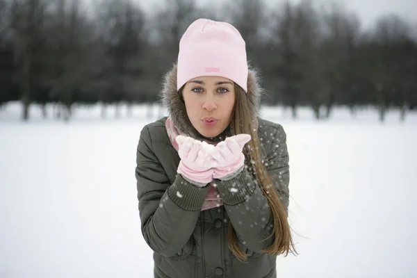 Sníh na dlaně — Stock fotografie
