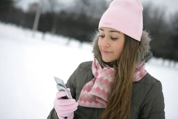 Inverno sms — Fotografia de Stock