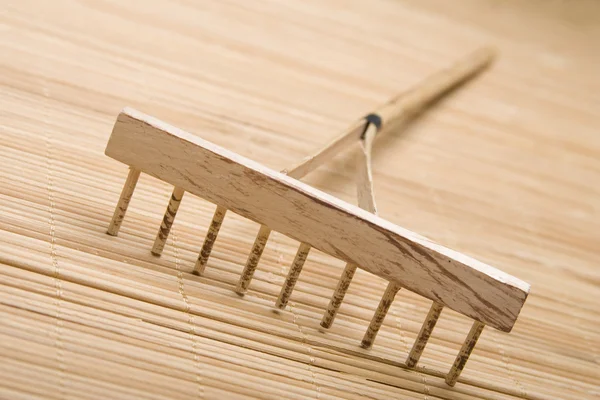 Wooden rake — Stock Photo, Image