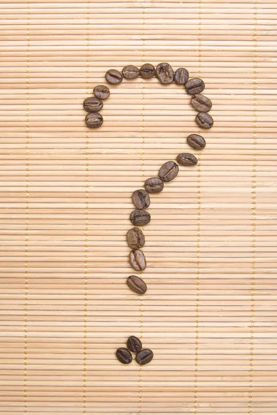 Kahve soru — Stok fotoğraf