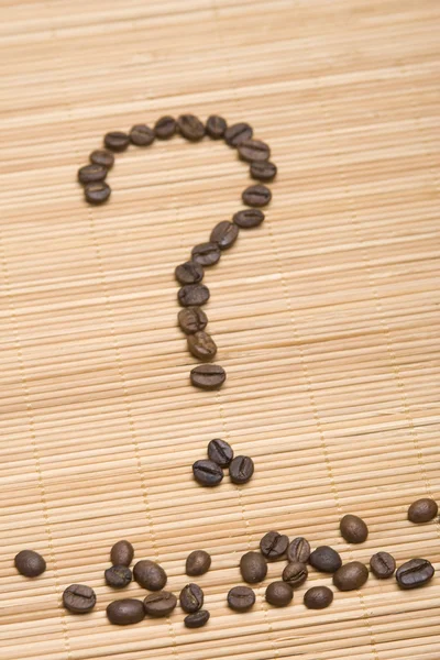Coffee question — Stock Photo, Image