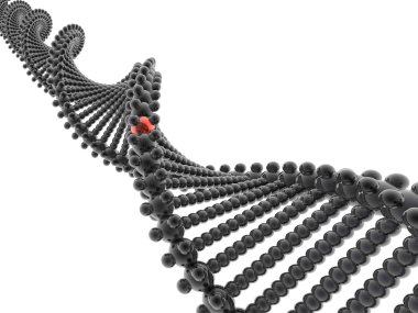 3D DNA model clipart