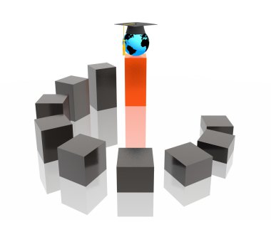 Education stairway clipart