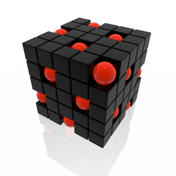 Cubes and spheres — Stock Photo, Image