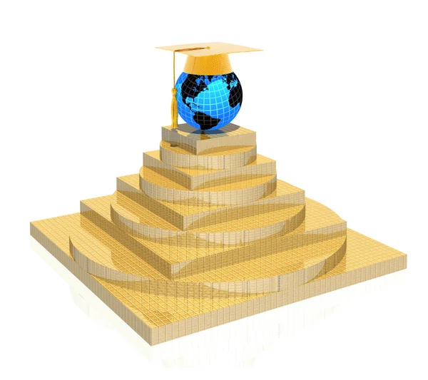 Bildungspyramide — Stockfoto