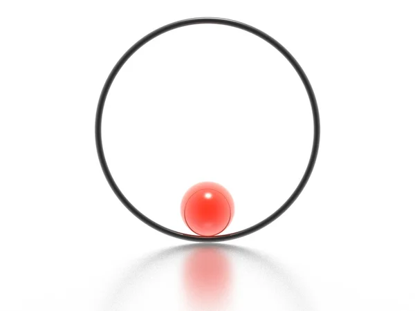 Esfera e anel — Fotografia de Stock