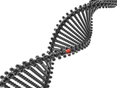 3D DNA model clipart