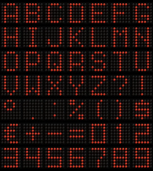 stock image Dot-matrix font