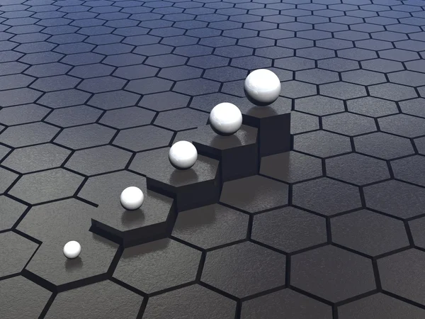 Hexagoner bakgrund — Stockfoto