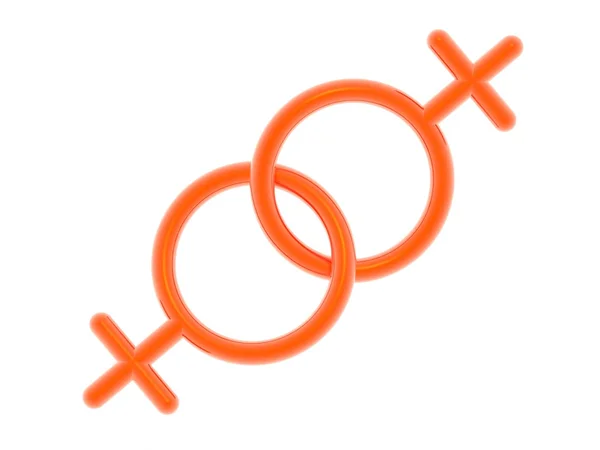 Lesbische symbool — Stockfoto