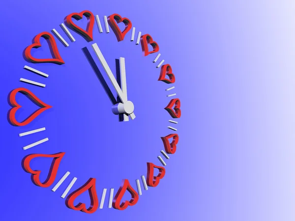 Valentines watch — Stock Photo, Image
