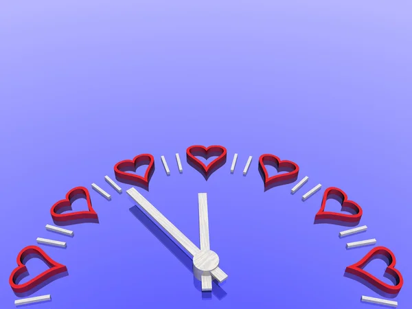 Alla hjärtans klocka — Stockfoto