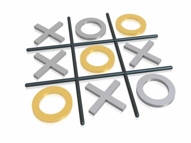 Noughts and crosses clipart