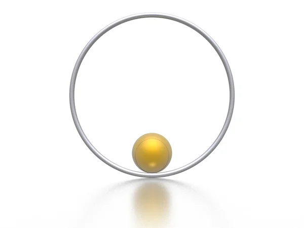 Esfera y anillo — Foto de Stock