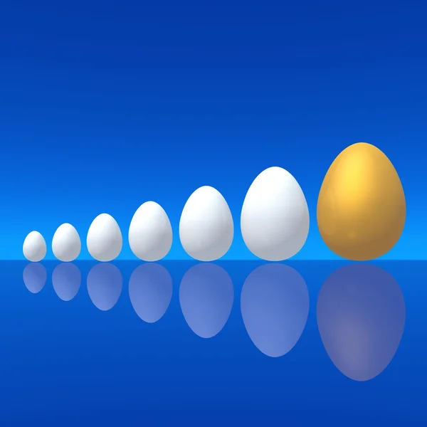 Diagrama de huevos — Foto de Stock