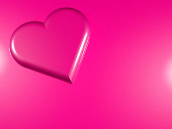 3d renderizado imagen estilizada del corazón — Foto de Stock