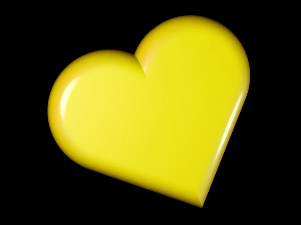 3D tavené stylizovaný obraz srdce — Stock fotografie