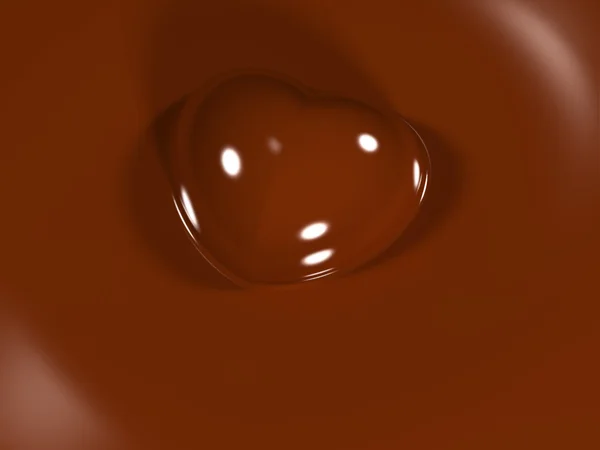 心の形をしたチョコレートキャンディ — ストック写真