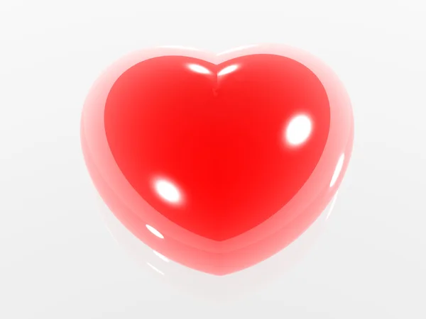 Candies as valentine heart shape — Stock Photo, Image