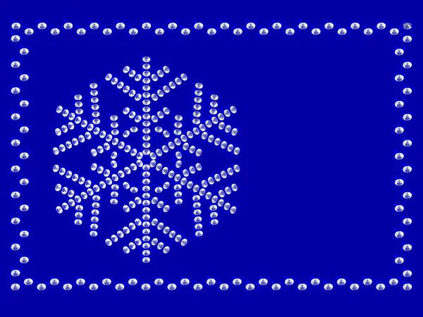 Frame with snowflake — Stock Photo, Image