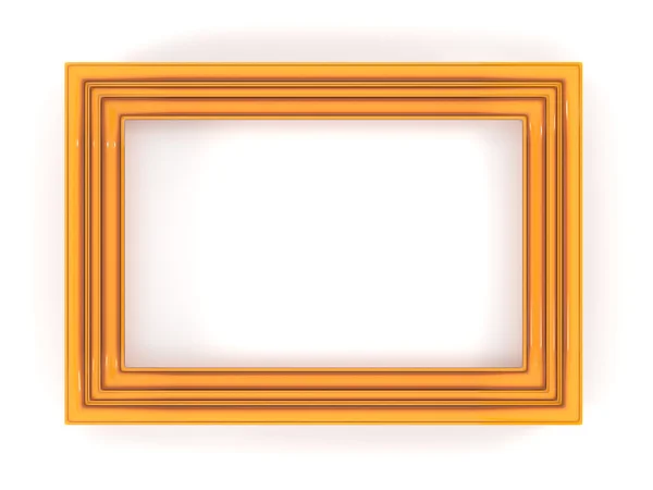 Orange plastic frame — Stock Photo, Image