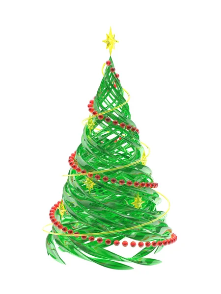 Gesmolten gestileerde pine kerstboom — Stockfoto