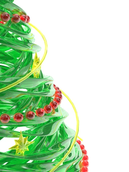 Τετηγμένα στυλιζαρισμένη χριστουγεννιάτικο δέντρο πεύκων — Φωτογραφία Αρχείου