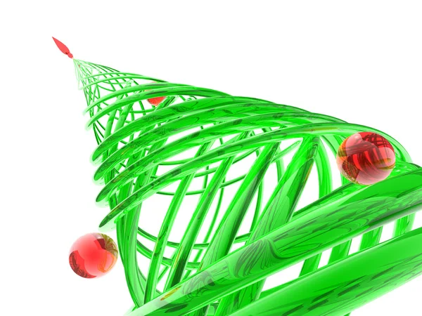 Albero di pino natalizio stilizzato — Foto Stock