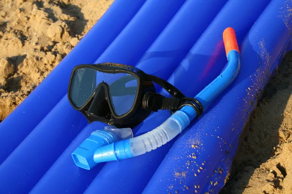 Diving mask and tube — Stock Photo, Image