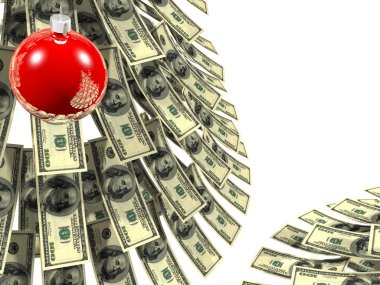 Christmas dollars clipart