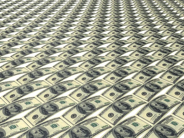 Texture painted into image of dollars — Stock Photo, Image