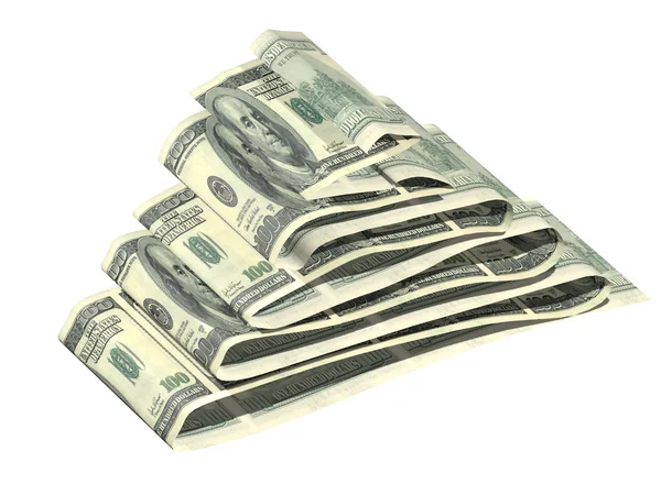 Dolar pyramida — Stock fotografie