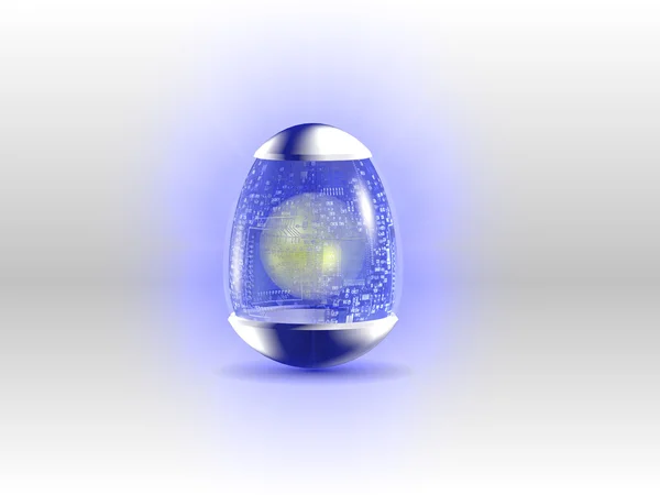 Hight technology Easter egg — Stock Photo, Image