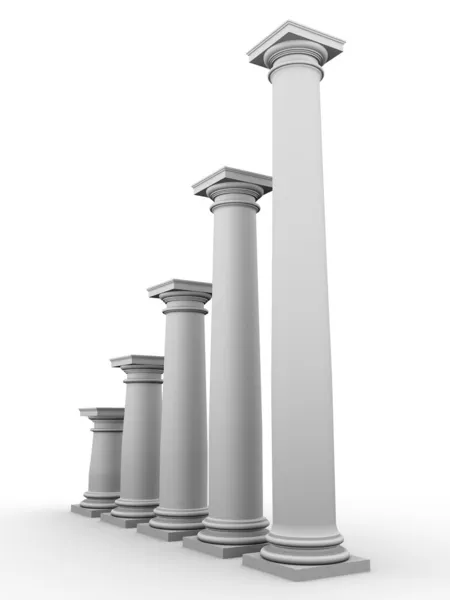 stock image Monochromic image of classic columns