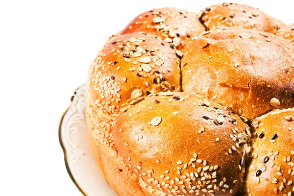 Macedonian bread with sesame seeds — Stock Photo, Image