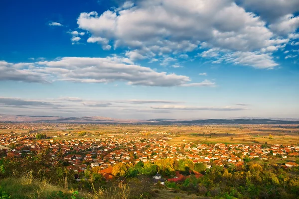 stock image A panoramic view of Dracevo, Macedonia