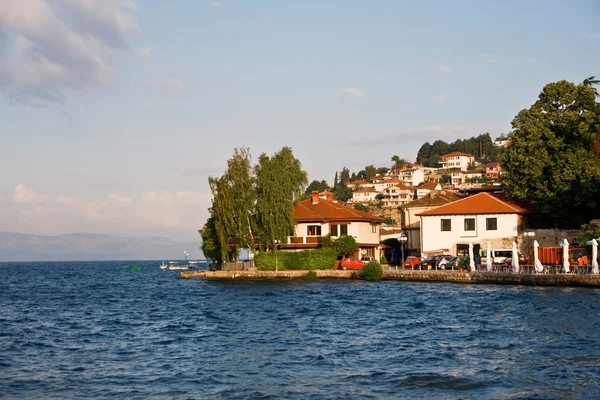 Lago Ohrid al amanecer — Foto de Stock