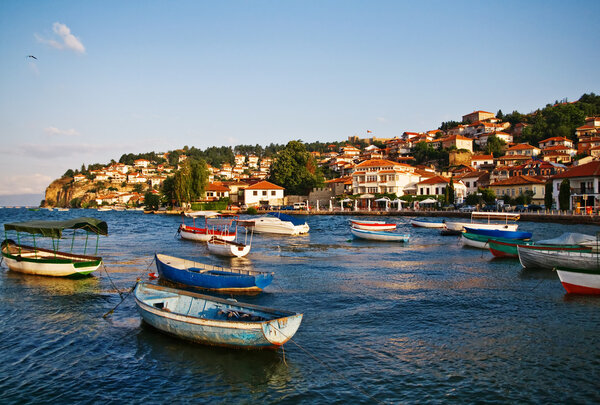 Охридское озеро на рассвете
