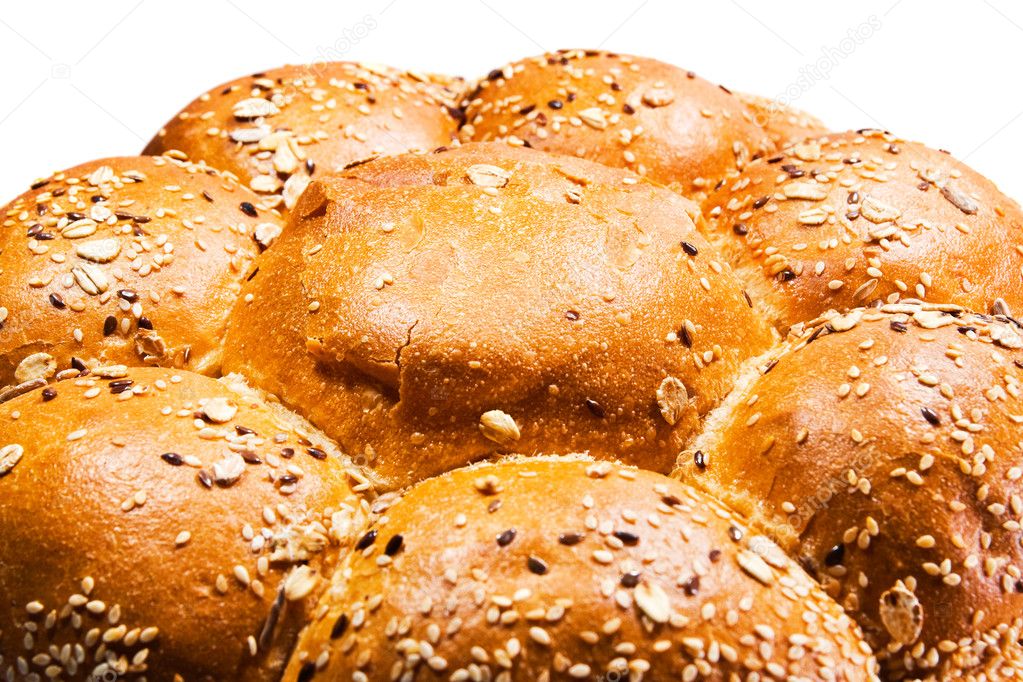 Macedonian bread with sesame seeds — Stock Photo © anatema 1552193