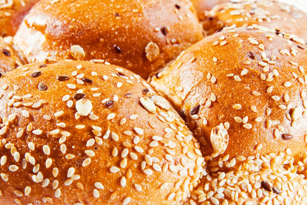 Macedonian bread with sesame seeds Stock Photo by ©anatema 1552215