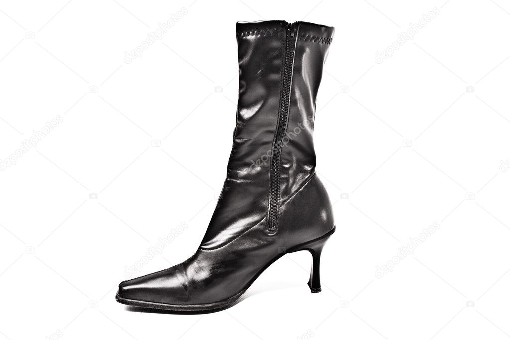 shiny long boots