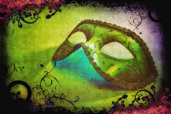 Karnawałowe maski grafiki — Zdjęcie stockowe