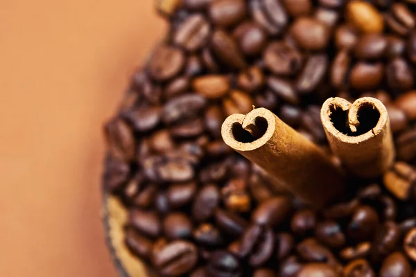 Palitos de café y canela —  Fotos de Stock