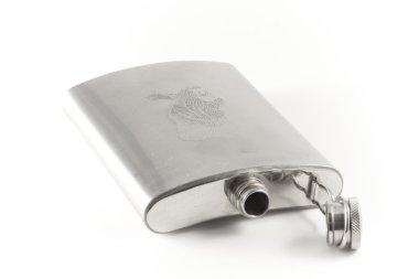 Flask for cognac and whisky clipart
