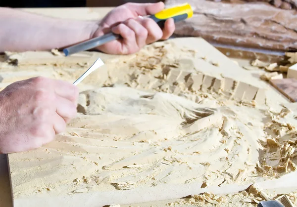 stock image Woodcarving.