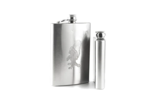 Flask for cognac and whisky — Stock Photo, Image