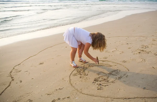 stock image Draws on sand