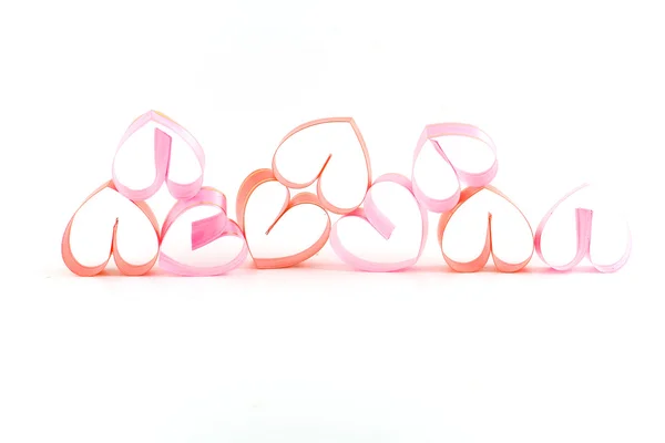 Ribbon-hearts — Stock Photo, Image