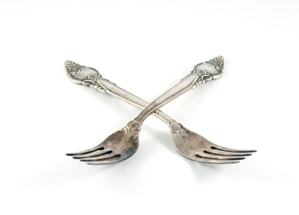 Silver forks — Stock Photo, Image