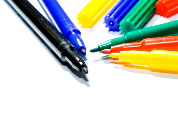 Cor canetas de feltro-ponta — Fotografia de Stock